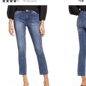 Wit & Wisdom Cropped Jeans with Frayed Hem- LAST CHANCE!